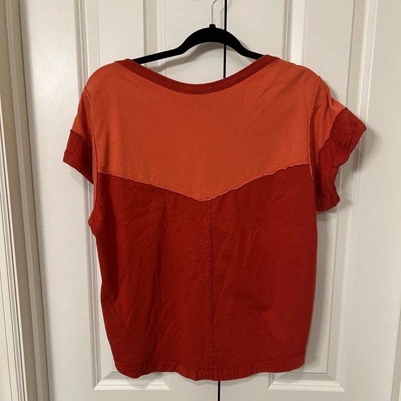 Free People We The Free Mustang Sally Tee Orange - Picture 3 of 4